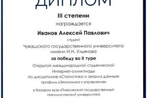Иванов Алексей Статистика